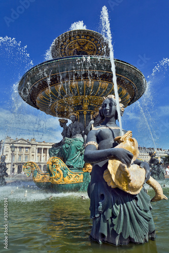 Place de la Concorde, fountain Paris.