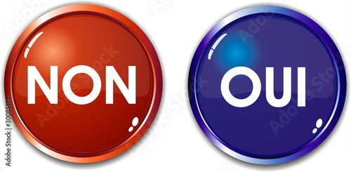 boutons oui et non