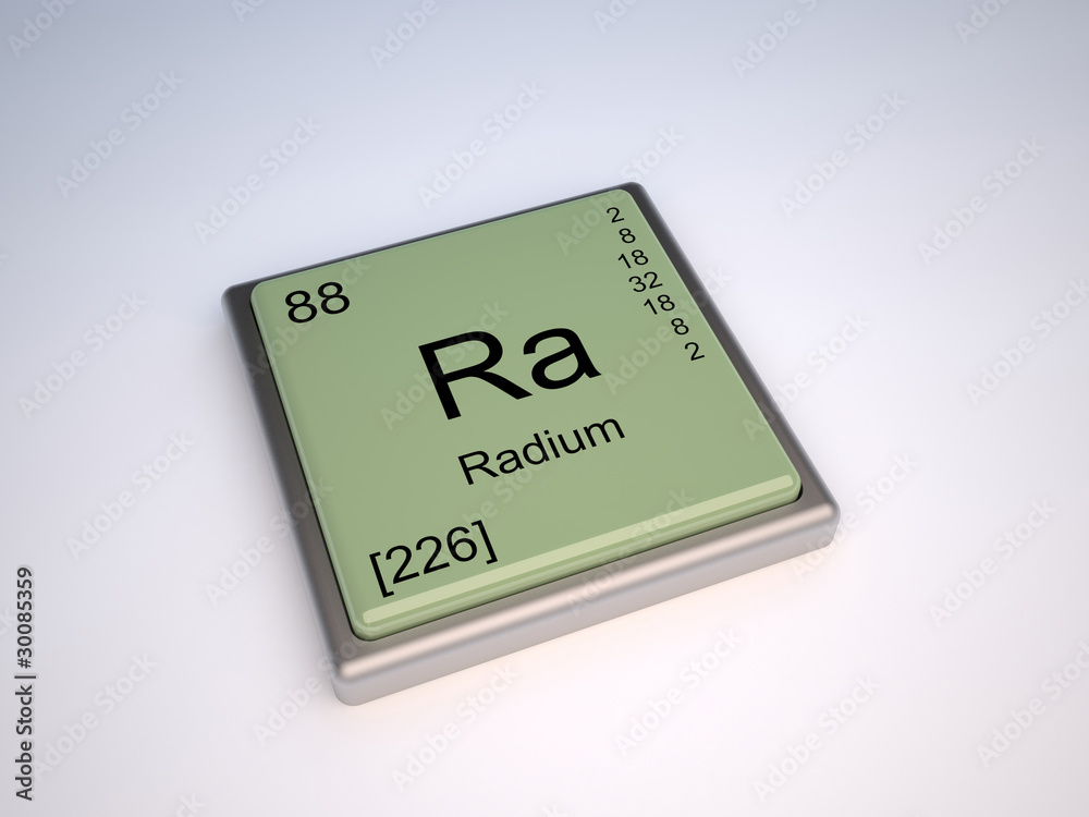 Radium chemical element of the periodic table with symbol Ra Radium chemical element of the periodic table with symbol Ra