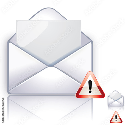Lettre Attention virus