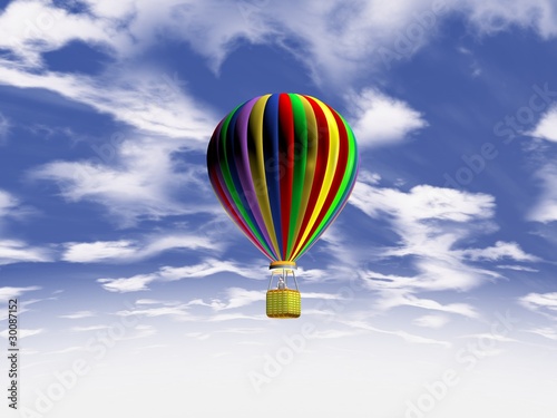 Ballon am  Himmel photo