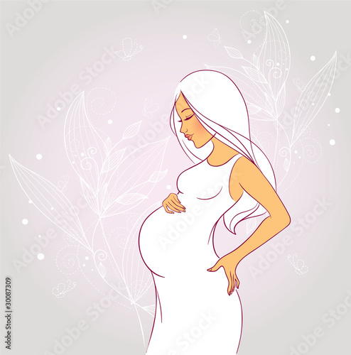Beauty pregnant woman
