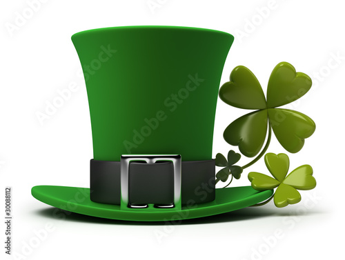 St Patricks hat and clover