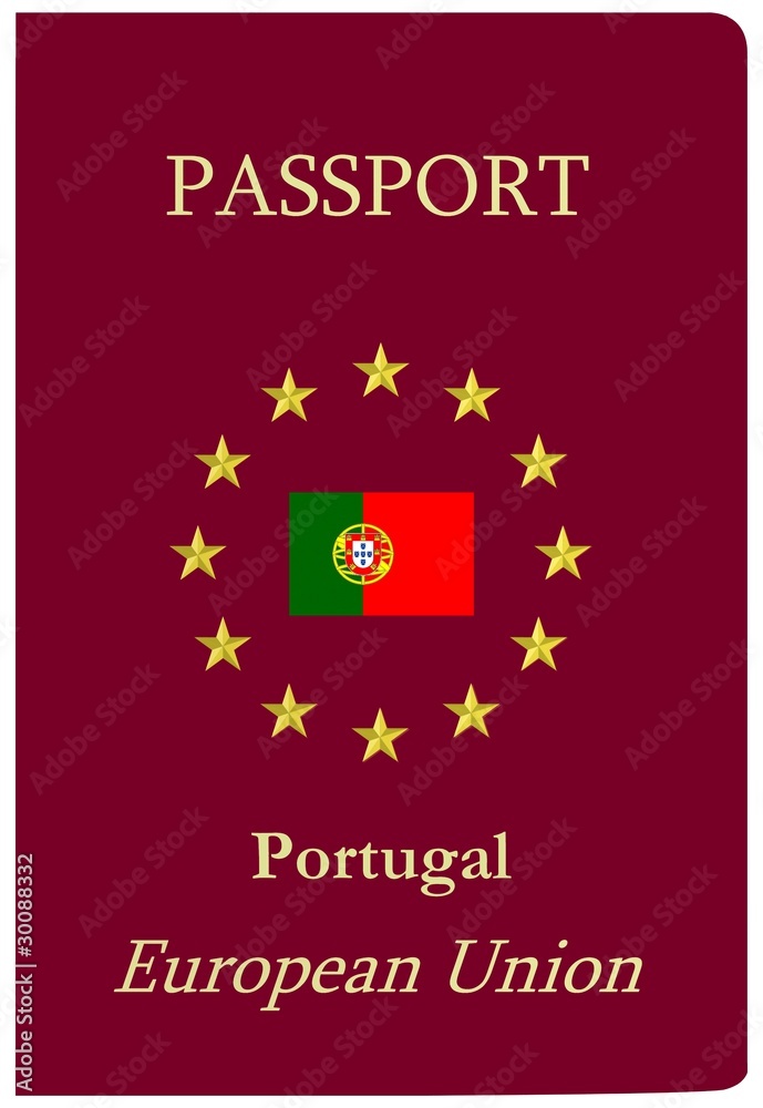 Passeport Portugal Illustration Stock Adobe Stock