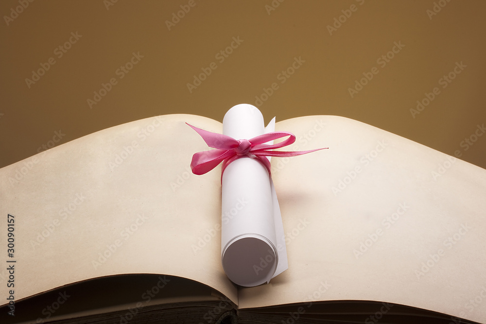 Certificate of graduation Stock Photo | Adobe Stock