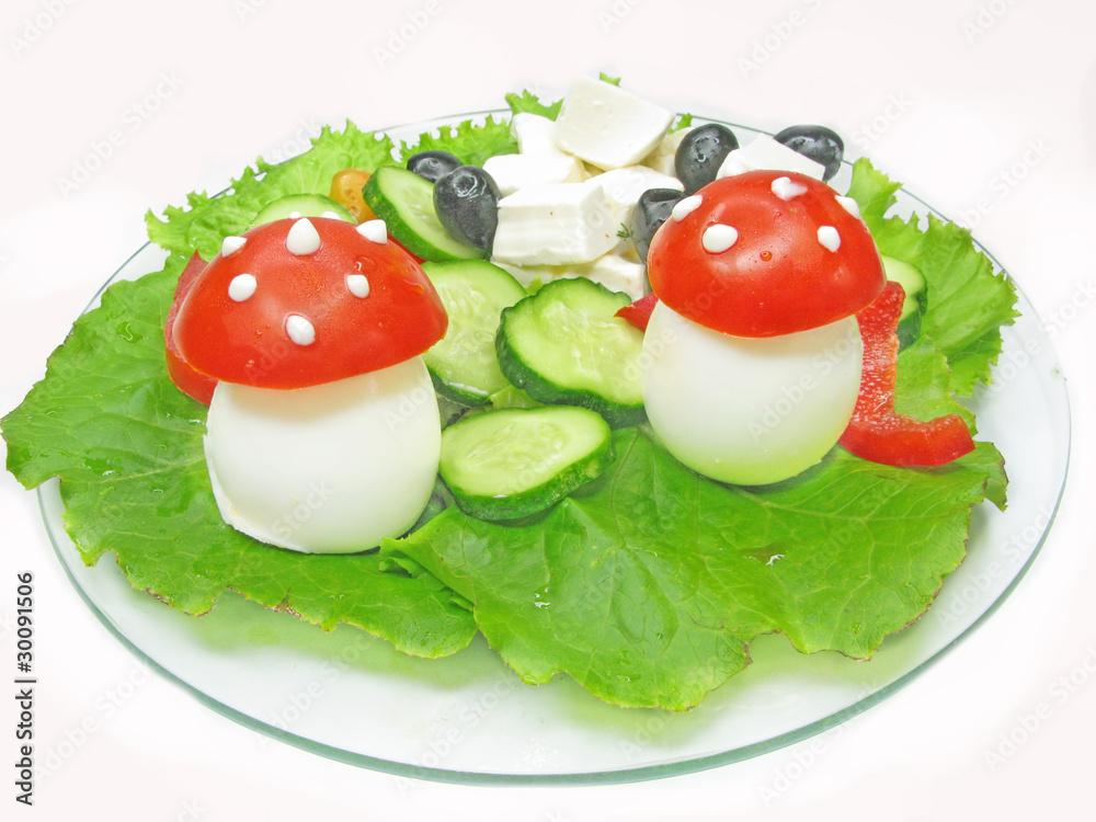 creative vegetable salad
