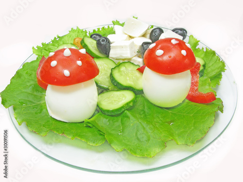 Obraz na płótnie creative vegetable salad w salonie