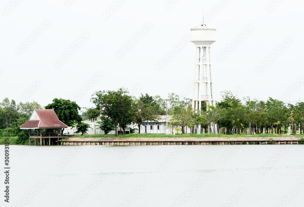 Fototapeta premium White tower to store water