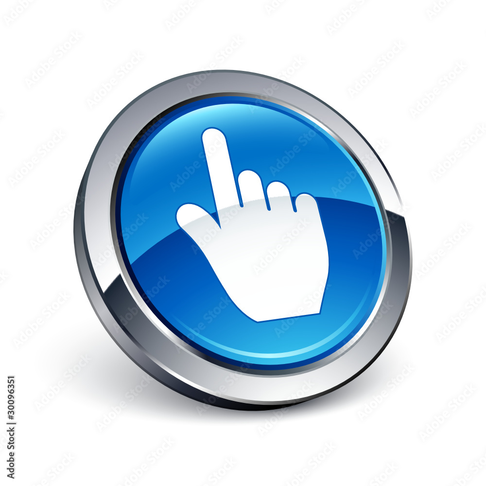 icône bouton internet main icône bouton internet main