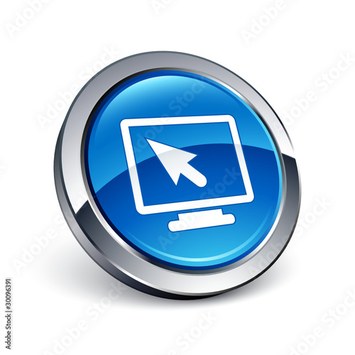 icône bouton internet ordinateur