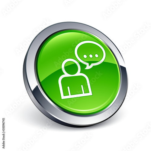 icône bouton internet conversation