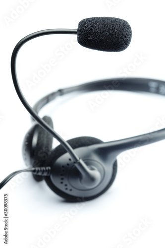 headset isolated on white