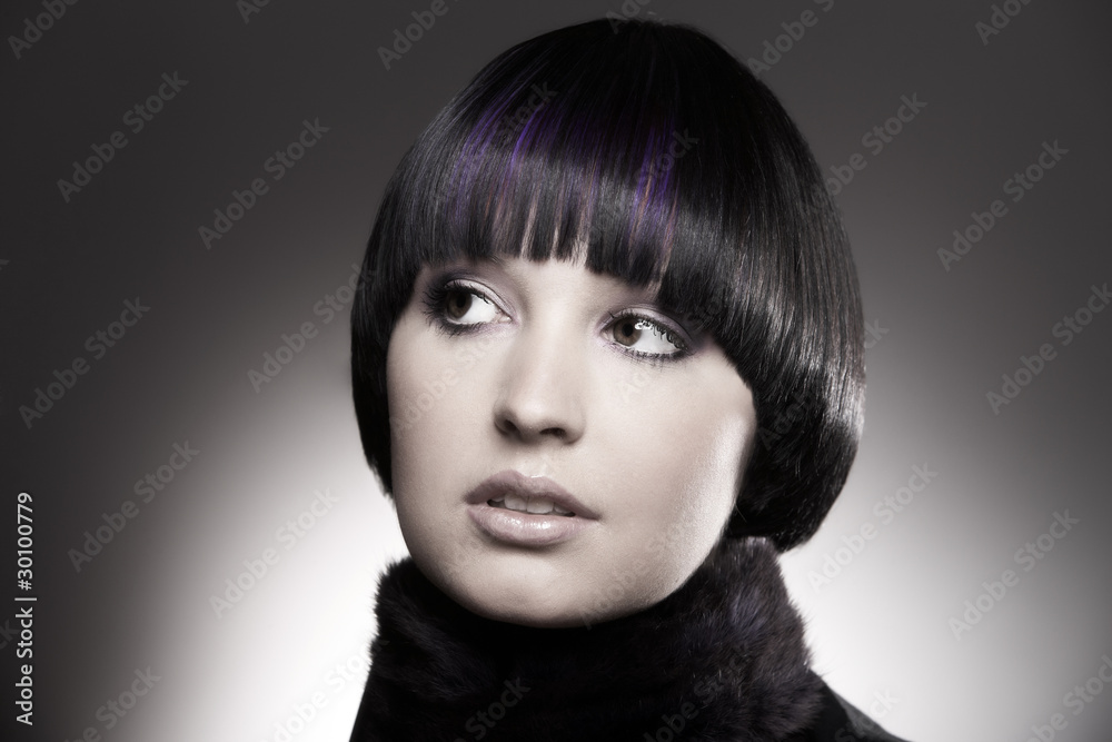 Model mit Bob-Frisur Model mit Bob-Frisur