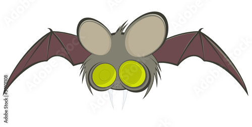 fledermaus cartoon lustig