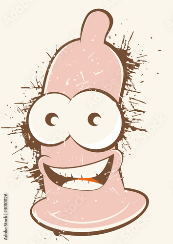 kondom cartoon vintage