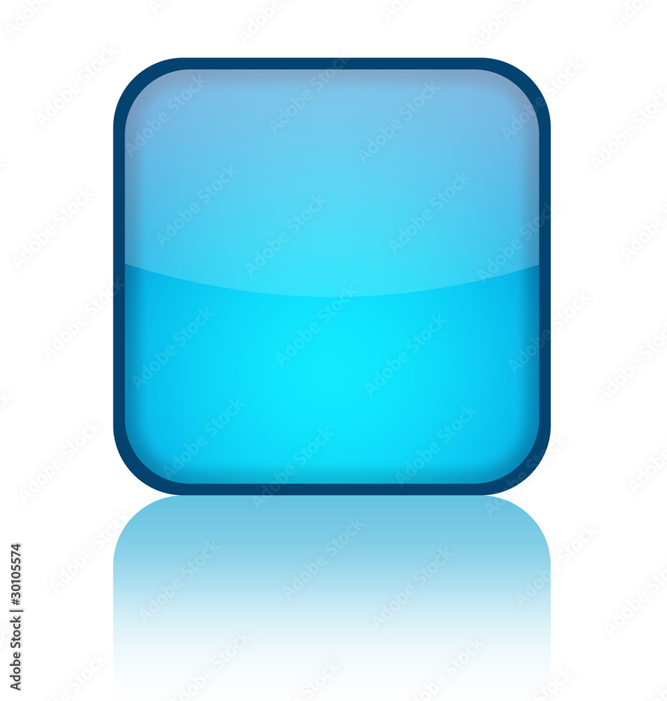 Blue blank web button Blue blank web button