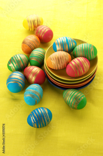 Colorful Easter eggs