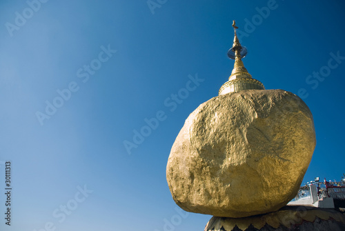 Golden Rock in Kyaikhtiyo,Myanmar photo