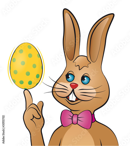 Hase, Ei balancierend