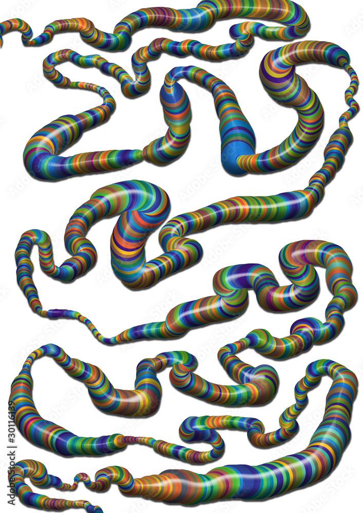 Fototapeta premium LSD Worms