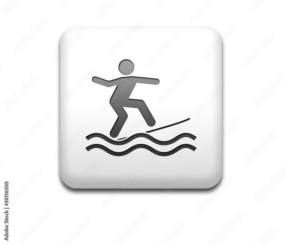 Boton cuadrado blanco surf Boton cuadrado blanco surf
