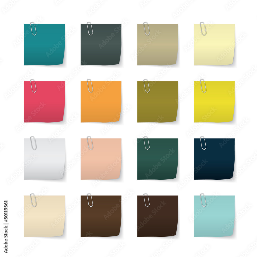 Collection of Post It vector