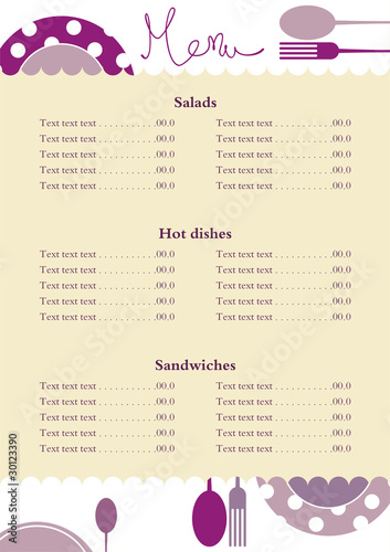 Violet menu