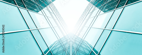 abstract illustration of glass frame building skyscrapers