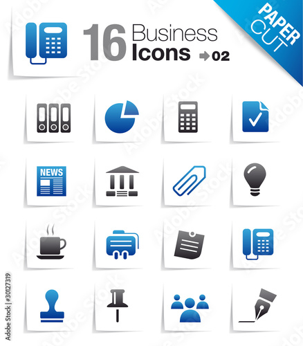 Paper Cut - Office and Business icons 02
