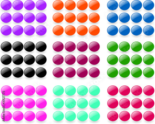 button collection - vector