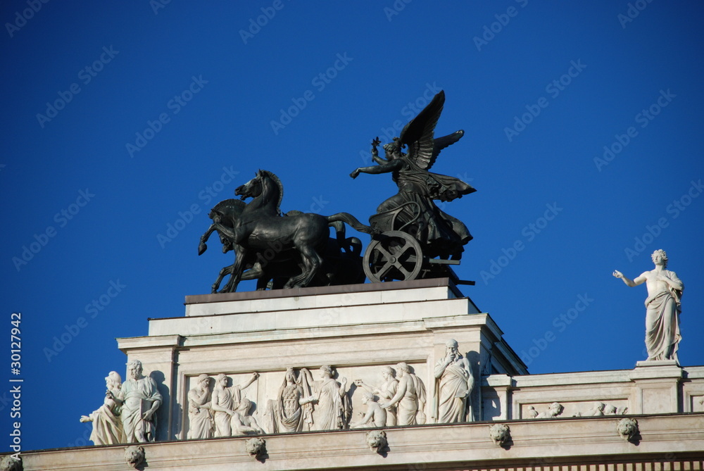 Fototapeta premium Quadriga, particolare del parlamento austriaco