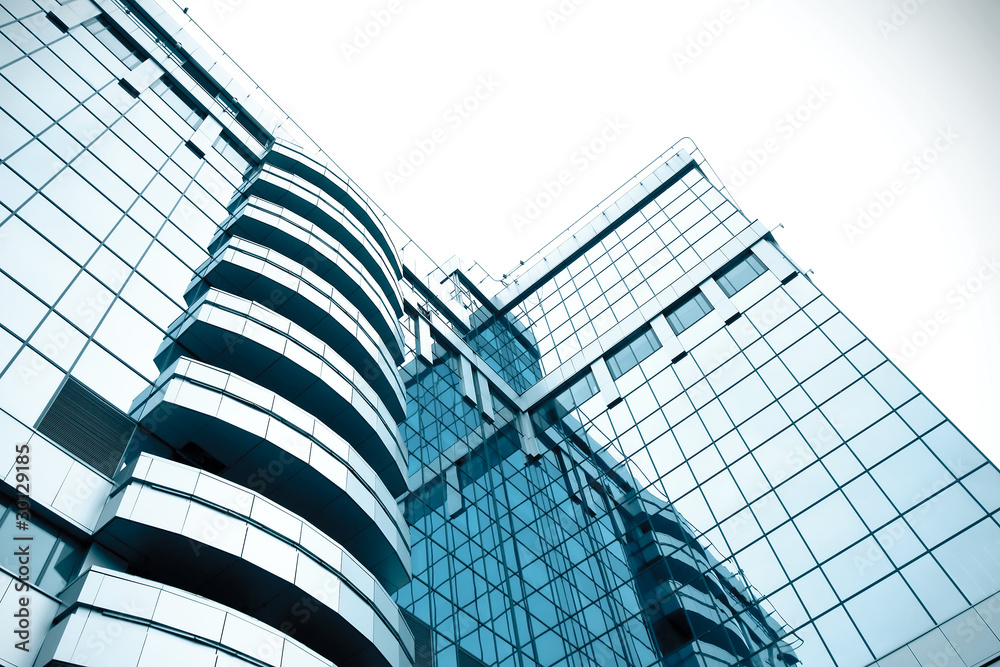 abstract blue building skyscraper Stock Photo | Adobe Stock