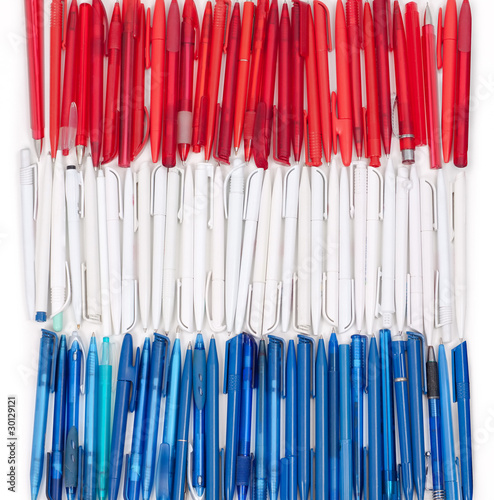 Flag of Netherlands from the pens