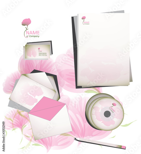 Flower Template / Romantic Corporate identity