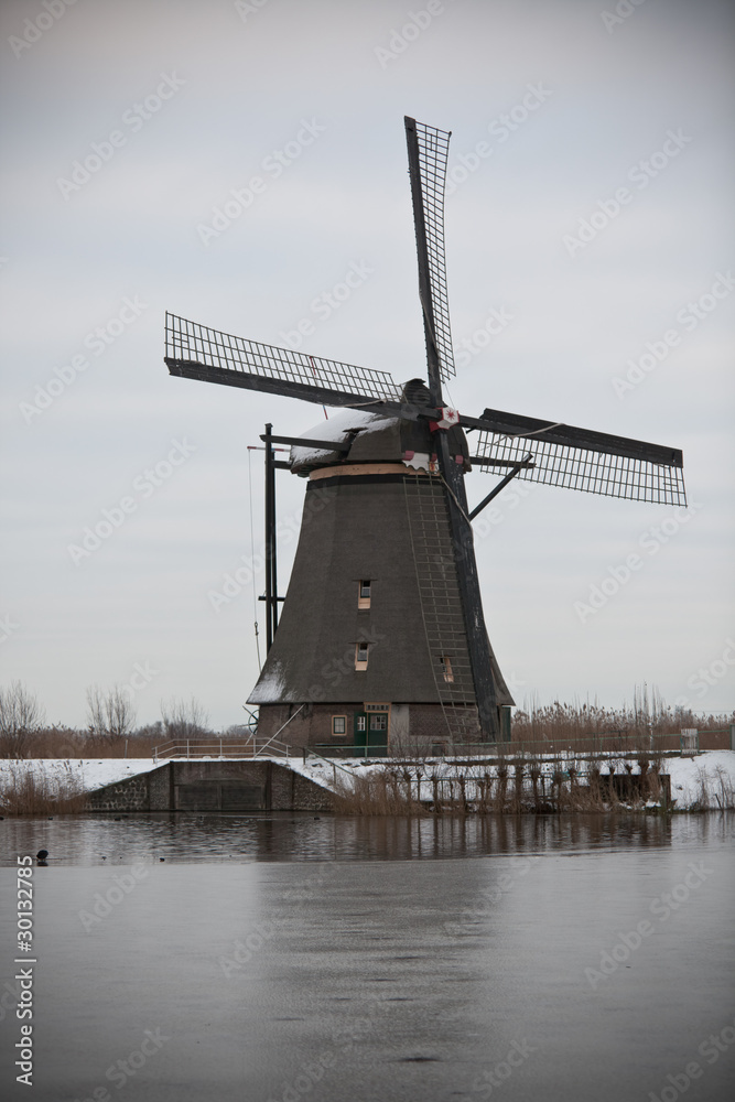 windmill in Kinderdijk