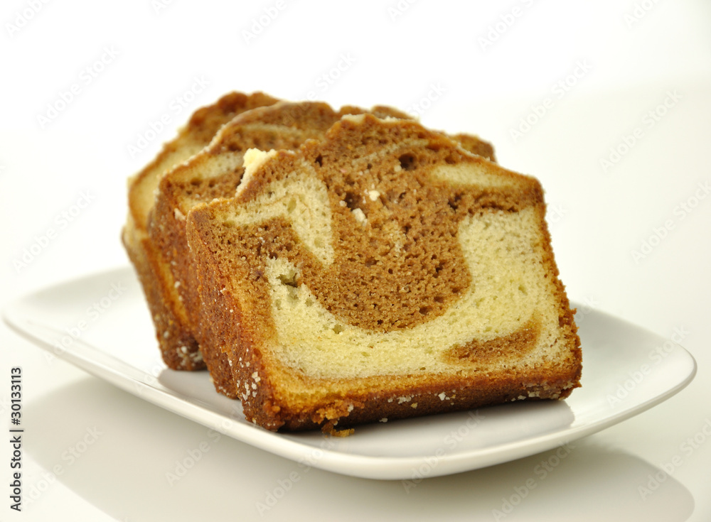 cinnamon swirl loaf sliced cake