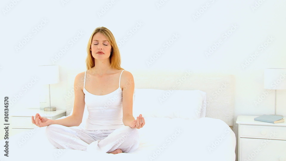 Pretty woman doing yoga Pretty woman doing yoga