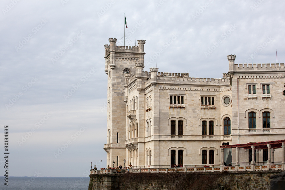 Veduta del Castello di Miramare, Trieste