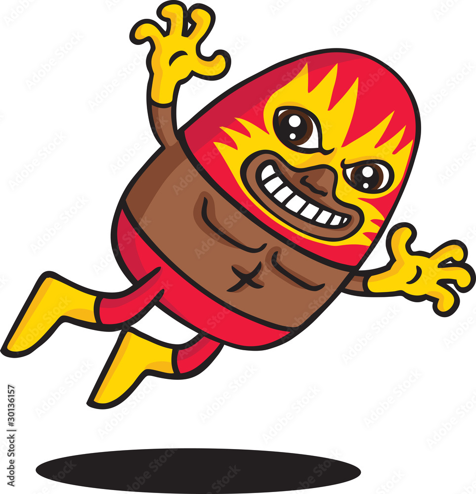 Obraz premium Red Cat Wrestler