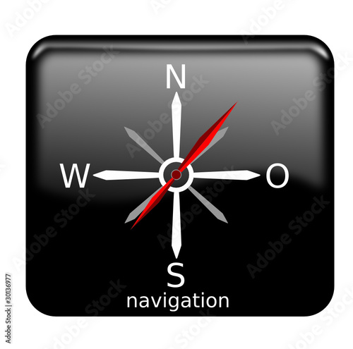 Navigation glossy icon