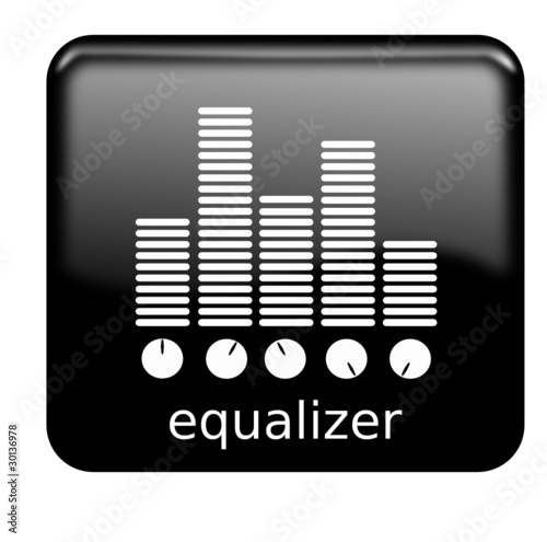 Equalizer glossy icon