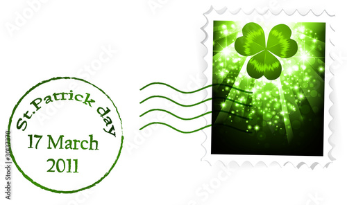 St.Patrick holiday postal stapm