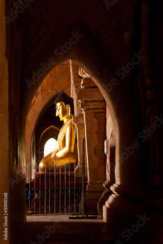 Buddha Image in Htilominlo Temple photo