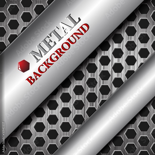the abstract metallic background