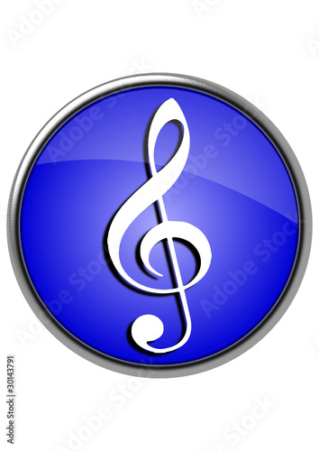 Notenschlüssel Button