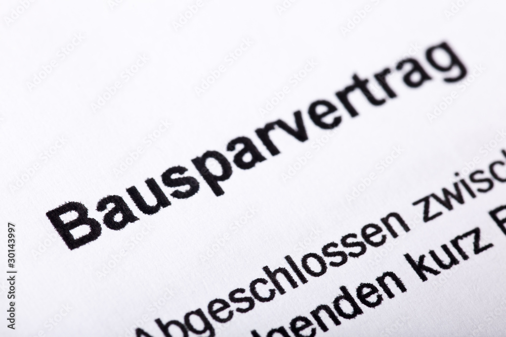 Bausparvertrag Bausparvertrag