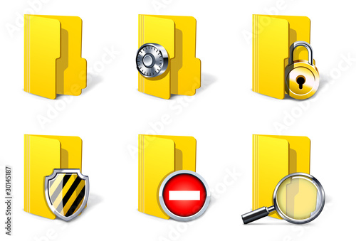 Security symbols. Folders | Bella series