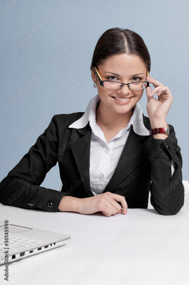 Business woman working in office place Business woman working in office place