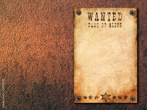 vintage wanted poster
