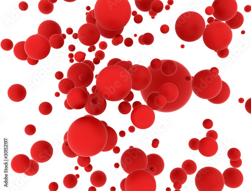red sphere background
